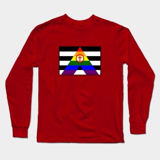 Christian Straight Ally Flag Long Sleeve T-Shirt